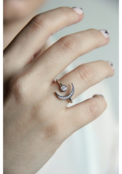 Argentum Concept - Gümüş Hilal Yüzük - Y020001