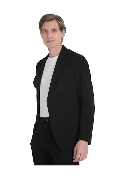 Hatemoğlu Siyah Slim Fit Mono Yaka Casual Takım Elbise 36294 Siyah