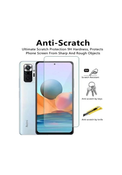 Tedar Xiaomi Redmi Note 10 Pro Uyumlu Premium Ekran Koruyucu 9h Sert Temperli Kırılmaz Cam Koruma Şeffaf Najmaddin