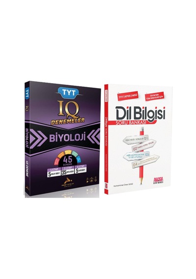 Paraf Tyt Iq Biyoloji Deneme Ve Akm Dil Bilgisi Soru Bankası Seti 2 Kitap