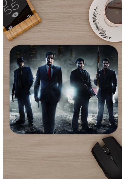Mafia Kaymaz Dikişli Kauçuk Oyuncu Mousepad V5 - 22x18 Gaming Mouse Pad Fare Altlığı