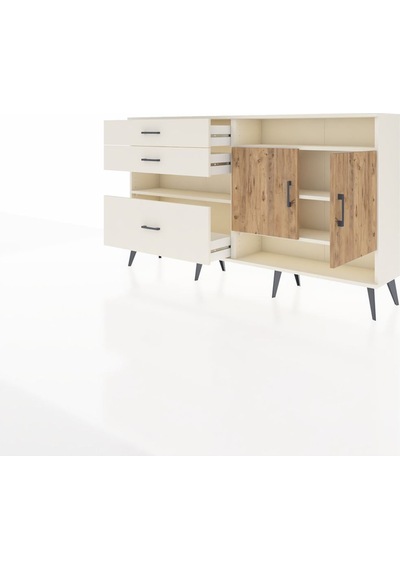 Arges Konsol 4 Raflı 3 Çekmeceli 2 Kapaklı 176x30x99 Aytaşı-çam/a Aytaşı-çam/aytaşı Arges Konsol 4 Raflı 3 Çekmeceli 2 Kapaklı 176x30x99 Aytaşı-çam/a Aytaşı-çam/aytaşı