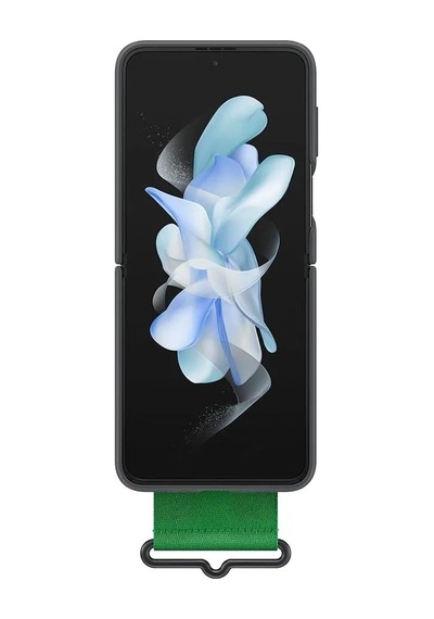 Samsung Galaxy Z Flip4 Uyumlu Kordonlu Silikon Kılıf
