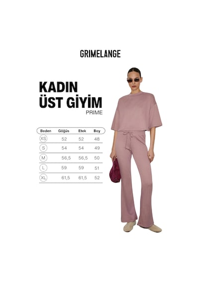 Grımelange Prıme Kadın Organik Pamuklu Bisiklet Yaka Kısa Kollu Oversize Crop Pembe T-shirt Pembe Grımelange Prıme Kadın Organik Pamuklu Bisiklet Yaka Kısa Kollu Oversize Crop Pembe T-shirt Pembe