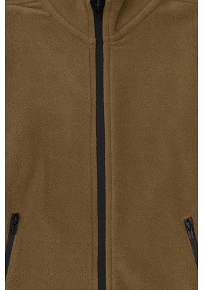 U.S. Polo Assn. Erkek Çocuk Fermuarlı Haki Polar Sweatshirt 50298067-VR027 U.S. Polo Assn. Erkek Çocuk Fermuarlı Haki Polar Sweatshirt 50298067-VR027