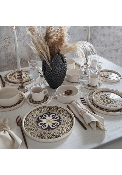 Timeless Brown Stackable Yemek / Kahvaltı Takımı 20 Parça 4 Kişilik 21972-73 Kahverengi