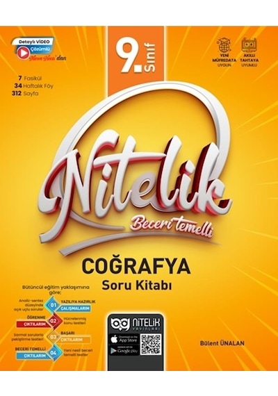 Nitelik 9.sınıf Coğrafya Soru Kitabı Beceri Temelli Yeni