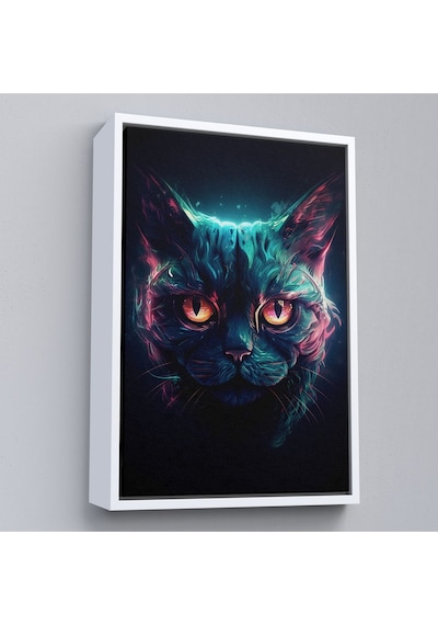 Miyrem^ Canvas Serie Savaşçı Kedi Tablosu-7900