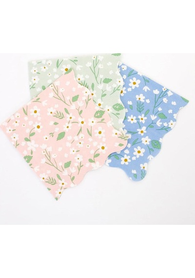 Meri Meri - Ditsy Floral Napkins - Çiçekli Peçeteler - L - 20'li