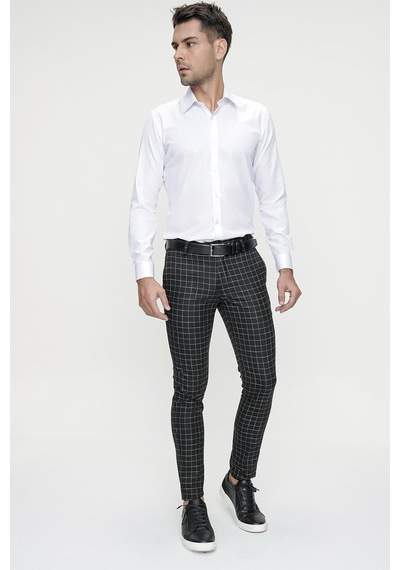 Efor P 1083 Slim Fit Siyah Spor Pantolon Siyah