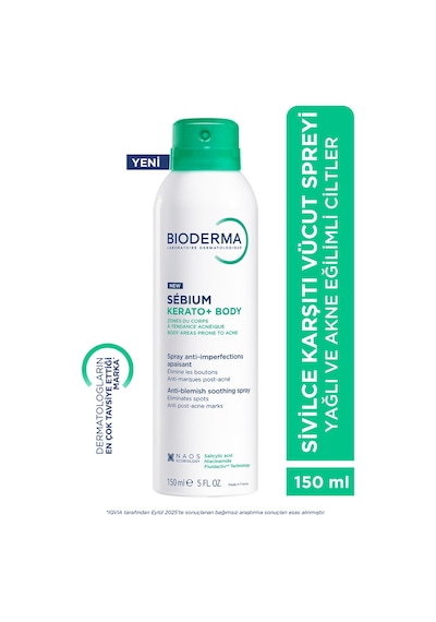 Bioderma Sebium Kerato Body Vücut Aknesi Karşıtı Sprey 150 Ml