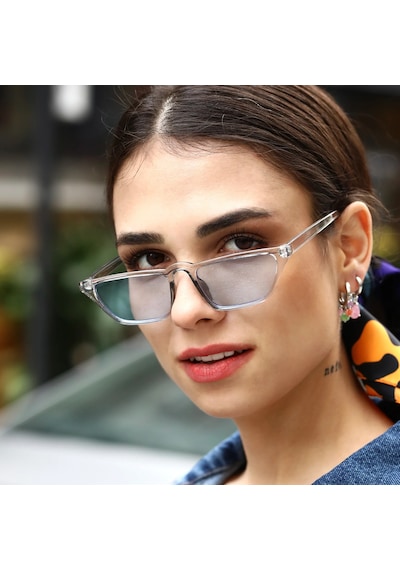 Livia Mavi Kadın Güneş Gözlüğü Beyaz