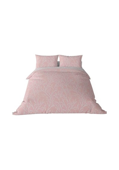 Queen Size Saten Nevresim Seti Pembe Ab Siyah Kedi