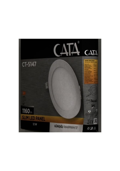 Cata Ct-5147g 12w Günışığı Sıva Altı Slim Led Panel Diğer