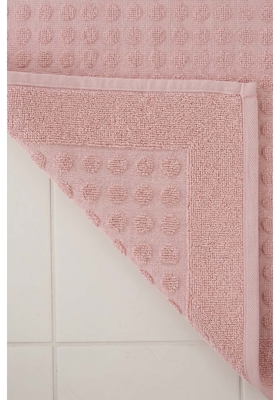 Zivra Pudra %100 Pamuk Ayak Havlusu - 50x70 Cm Pembe