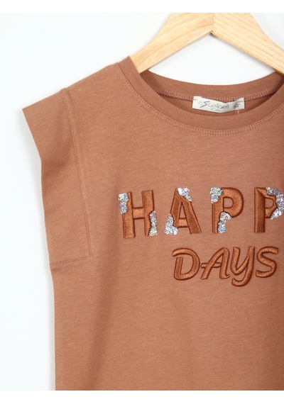 Xo Kids Kız Çocuk Tişört 5-9 Yaş 36011 Kahverengi