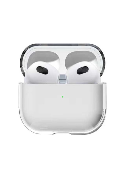 Kilifone - Apple Uyumlu AirPods 3. Nesil - Kılıf Şeffaf Sert Koruyucu Kristal Airbag 14 - Şeffaf