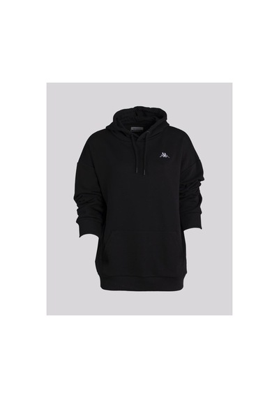 Kappa Logo Tallyn Kadın Siyah Regular Fit Eşofman Üst