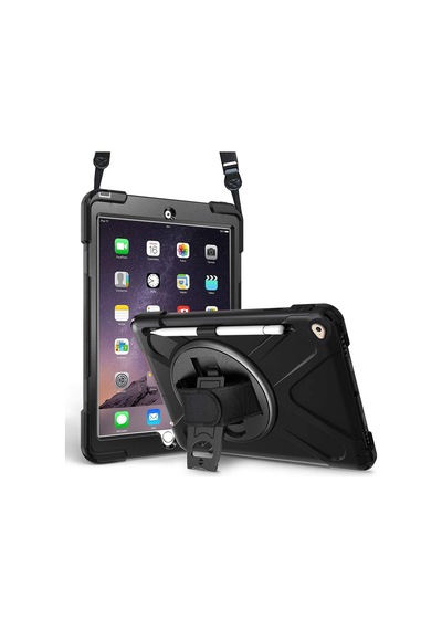 Apple İpad Mini 4 İçin Kılıf A1538-a1550 Heavy Defender Siyah İpad Mini 4 İle Uyumlu Kılıf - Siyah