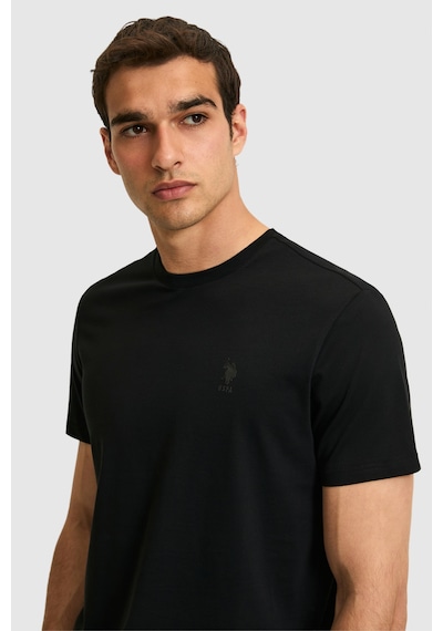 U.s. Polo Assn. Erkek Siyah Tişört Basic 50326953-vr046