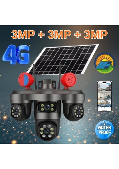 Rx55g 9mp Dual Lens 355 Hareketli Akıllı Renkli Gece Görüş 3 Kameralı Çift Yönlü Sesli Görüşme Akıllı Kamera Alarm