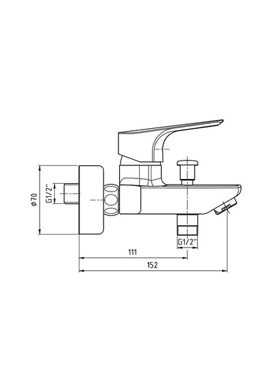 E.c.a. Niobe 3'lü Batarya Seti 482 Banyo + 053 Lavabo + 098 Eviye Krom