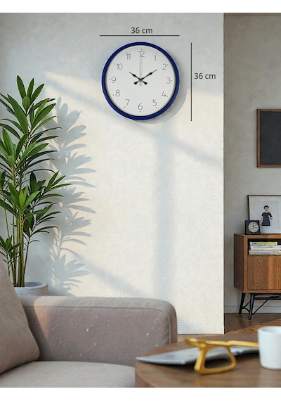 36 Cm Lacivert Dekoratif Duvar Saati Diğer 81713523
