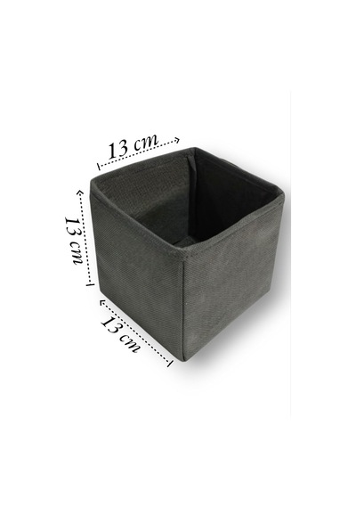 Antrasit 6'lı Çekmece İçi Düzenleyici Organizer Set - Çok Amaçlı Dolap İçi Kutu Seti Açık Beyaz