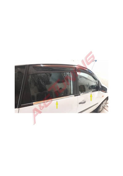 Ford Fiesta Krom Cam Çıtası Tk 2002-2008 4 Prç Paslanmaz Çelik N11.364