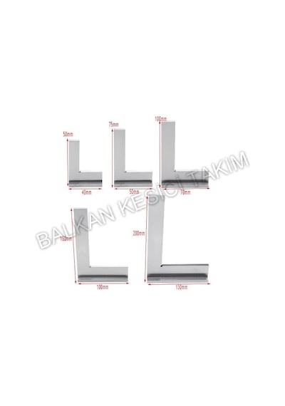 200X130mm Şapkalı Gönye