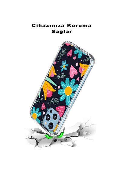 Xiaomi Redmi K20 Pro İle Uyumlu 1mm Slim Fit Retro Renkler 1 Baskılı Şeffaf Kılıf