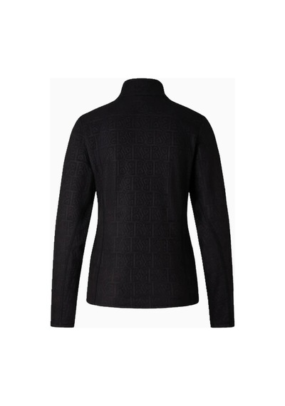 Bogner Sport Medita Black B Logo Desenli Fleece First Layer Kayak Kadın Içlik Üst İçlik Siyah