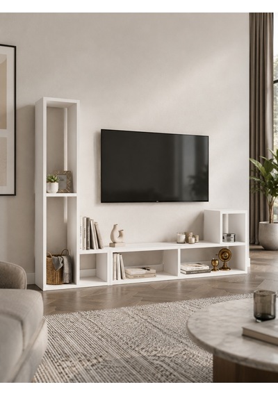 Oslo Beyaz İkili Modüler Çok Amaçlı Dikey Raf Ünitesi Tv Ünitesi Kitaplık Konsol Dekoratif Düzenleyici Dresuar Çiçeklik Oslo Beyaz İkili Modüler Çok Amaçlı Dikey Raf Ünitesi Tv Ünitesi Kitaplık Konsol Dekoratif Düzenleyici Dresuar Çiçeklik