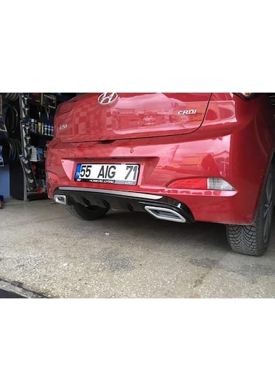 Hyundai i20 Egzoz Görünüm Difüzör (Plastik)