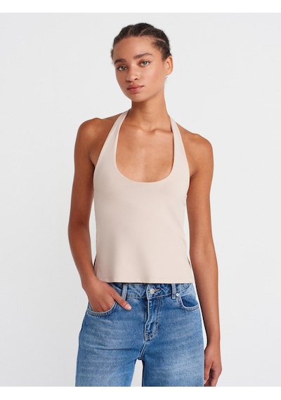 Dilvin 31753 Halter Yaka Top-taş Taş