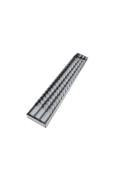 Mutluadim 3 Adet 25Cm Şamdan Mum Varaklı Spiral
