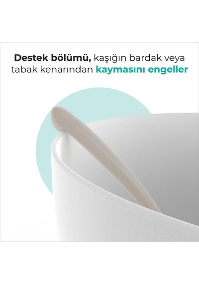 Mamajoo Ergonomik Beslenme Kaşık Seti Light Beige & Gray Bej