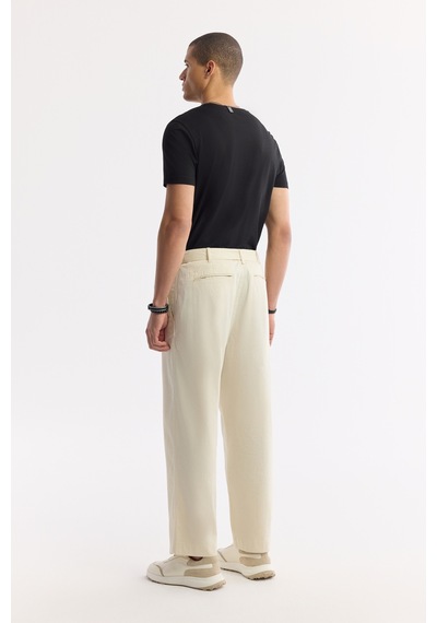 Avva Erkek Bej Klasik Bel Pamuklu Baggy Fit Pantolon A51y3027