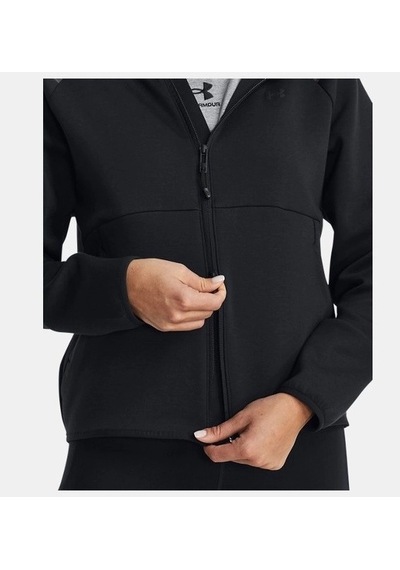 Under Armour Unstoppable Fleece Fz Kadın Fermuarlı Sweatshirt 1379842-001 Siyah