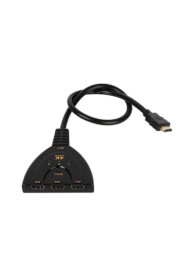 4K Hdmi Switch Çoklayıcı Çoğaltıcı 3 Port Ultra Hd