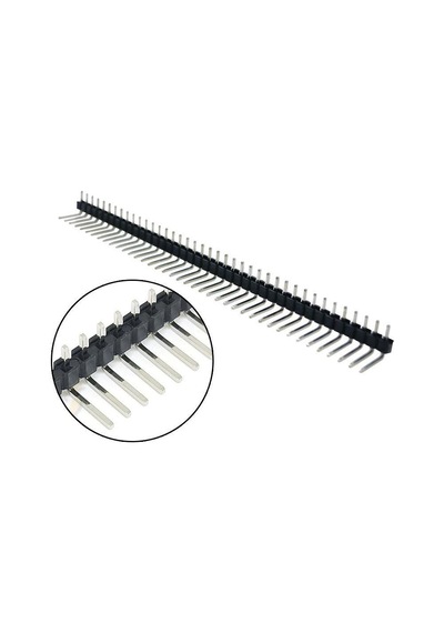 Motorobit-1X40 Erkek Header 40 Pin 2.54Mm 90 Derece