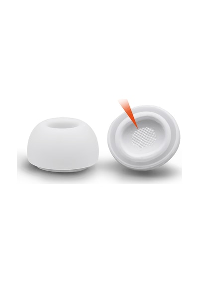 Apple Uyumlu AirPods Pro 2 Kulaklık Ucu Silikon Beyaz