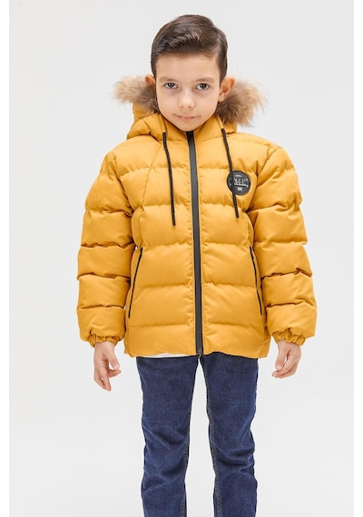 Benittokids Erkek Çocuk Natürel Kürklü Mont 51289 Hardal