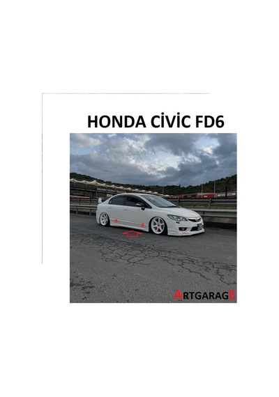 Honda Civic Fd6 R Marşpiyel Takımı-boyasız-fiberglass