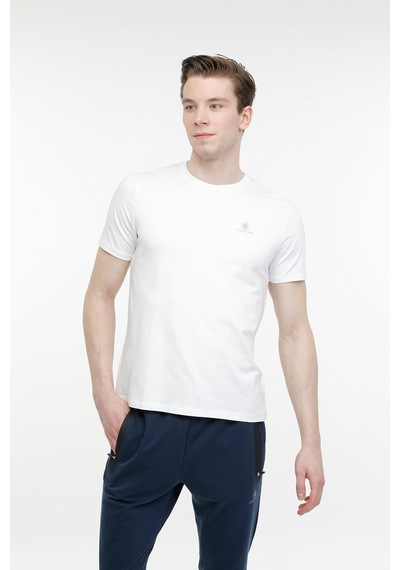 Lumberjack M-Ct110 Bsc C Nk T-Sh 3Fx Beyaz Erkek Kısa Kol T-Shirt