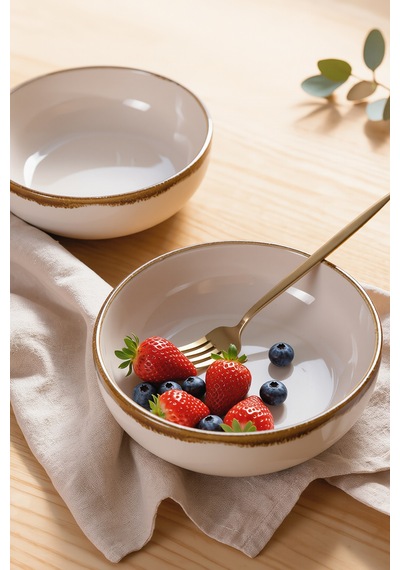 Keramika Straw Kera Salata Kasesi 18 Cm 2 Adet