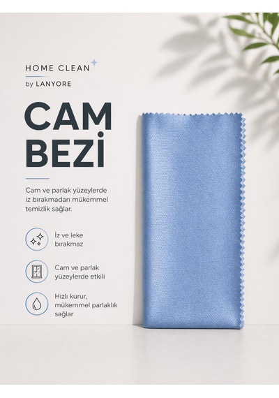 Lanyore Home Clean Premium Cam Bezi Mavi