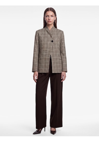 Koton Uzun Kollu Cepli Düğmeli Ekose Desenli Kruvaze Yaka Blazer Ceket Kahverengi Ekose 7wak50161uw Koton Uzun Kollu Cepli Düğmeli Ekose Desenli Kruvaze Yaka Blazer Ceket Kahverengi Ekose 7wak50161uw