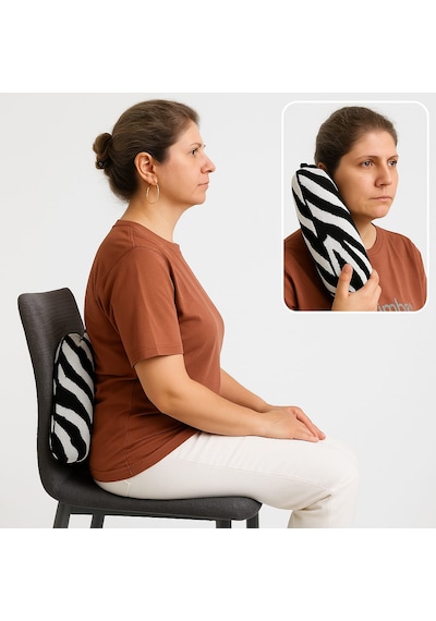 Zebra Desenli Trikoşal Marka-yumuşak Dokulu,rahat,hafif Ve Şık-taşınabilir Kılıf Çantalı-170x70 Cm Siyah Beyaz