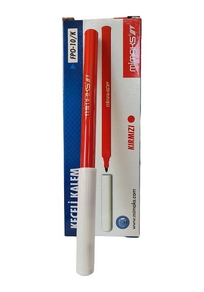 Mimaks Fiber Pen Ofis Tipi Keçeli Kalem 10'lu Paket